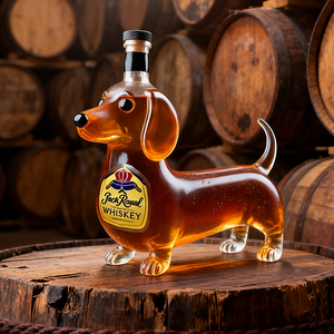 Distributore di bottiglie di vino <span class=keywords><strong>da</strong></span> 400ML bottiglia di vino in vetro a forma di cane <span class=keywords><strong>collezione</strong></span> creativa di <span class=keywords><strong>Whisky</strong></span> Decanter - Product Image 5