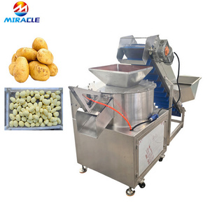 Pelador de Patatas de Cuchillas Giratorias de Alta Velocidad, Pelador Continuo para Batatas y Taro - Product Image 3