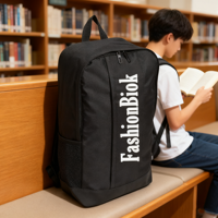Sac à dos pour ordinateur portable décontracté pour homme avec logo personnalisé, imperméable, en Oxford recyclé, pour les voyages quotidiens et les sports