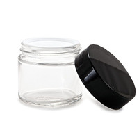 1oz 2oz 3oz 4oz 6oz 3.5g Bocal en verre transparent hermétique résistant aux enfants Bocal à fleurs Contenants d'emballage avec couvercles CR