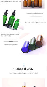 Bouchon en verre antivol de 10 ml/30 ml pour flacons d'huile essentielle et de sérum pour soins de la peau, surface transparente, marque Mita, vente immédiate - Product Image 6