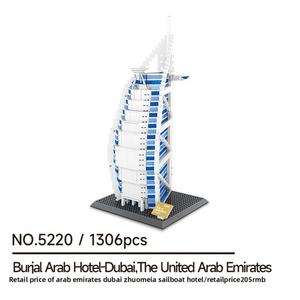 Bloques de Construcción Educativos Wange, Modelo del Hotel Burj Al Arab de Dubái, Compatible con Partículas Pequeñas, 5220 Piezas, Arquitectura para Emiratos Árabes Unidos - Product Image 6