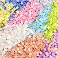 Breloques 3D en résine étoile pour ongles, 100 pièces, avec plusieurs options de couleurs, dos plat, effet bling-bling, tailles 6-10 mm, pour le nail art DIY féminin