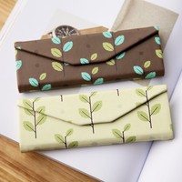 Étui à lunettes de soleil fait main de la série Cactus avec impression de logo personnalisé, boîte d'emballage de lunettes pliables en PU tendance