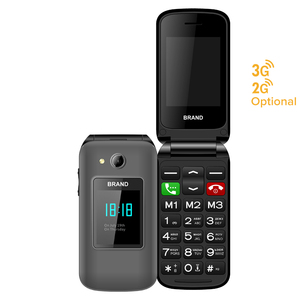 Teléfono Flip Básico de Doble Pantalla F2 de 2.4 Pulgadas + 1.8 Pulgadas, Marca Privada, Precio Bajo, Doble SIM 2G 3G, Teléfono Flip 3G - Product Image 4