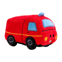 Grande production en masse de jouets en peluche personnalisés en forme de voiture de pompiers, jouets en peluche OEM, breloques en peluche, jouets pour enfants