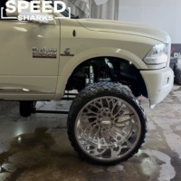 Jantes en aluminium forgé polies sur mesure 24x14 26x16 28x16 8x170 8x180 8x6.5 8x165.1 SRW pour Ford F250 F350 et GMC Sierra 3500HD