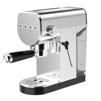 Design moderne avec boîtier entièrement métallique Machine à café semi-automatique expresso à pompe 20 bars pour la maison et le bureau