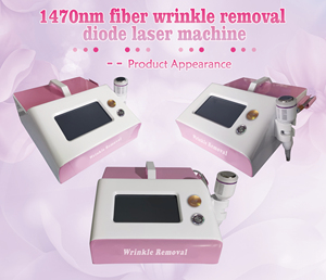 เครื่องเลเซอร์ไดโอด 1470 นาโนเมตร สำหรับฟื้นฟูผิวหน้า พร้อมหัวประคบเย็นแบบค้อน  ลำแสงเล็งเป้าหมาย 650 นาโนเมตร สายไฟเบอร์ยาว 2 เมตร สำหรับการต่อต้านริ้วรอยแบบไม่รุกล้ำ - Product Image 4