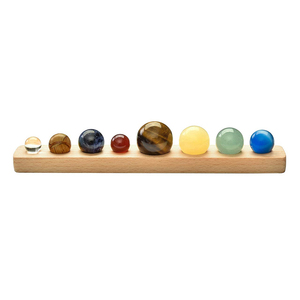 Cristales Curativos del Sistema Solar de los Nueve Planetas, Piedras de Chakra, Bolas de Piedras Preciosas, Adornos de Feng Shui, Decoración para Sala de Estar, Escritorio y Hogar - Product Image 5