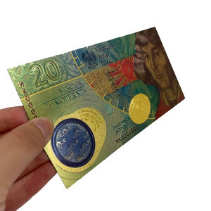 Banconota Commemorativa Personalizzata Copernico 20 in Plastica Placcata Oro 24K per Ordini all'Ingrosso - Product Image 4