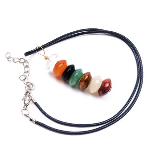 Pendentif chakra en <span class=keywords><strong>pierre</strong></span> d'amour naturelle, joli bijou décoratif, sculpté, pour cadeau de noël, nouvelle collection - Product Image 4
