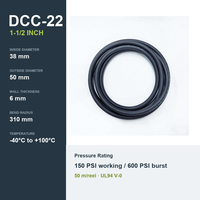 Manguera de EPDM curada con peróxido YUTE DCC-22, 1-1/2 pulgadas de diámetro interior, 150 PSI, UL94 V-0, servicio de corte, manguera de refrigeración para servidores de centros de datos