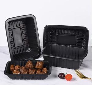 Anpassbare industrielle Einweg-Lebensmittels chale Ver siegel barer Deckel Lebensmittel qualität PP <span class=keywords><strong>PET</strong></span>-Material Kunststoff boxen-Verfügbare kunden spezifische Farben Größen - Product Image 3