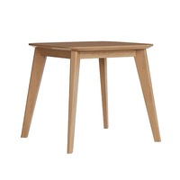 Ensemble table à manger moderne en bois massif et chaises en cuir, banquette durable en PU pour café et restaurant