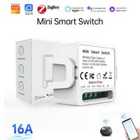 Nuevo Diseño de Interruptor Inteligente Mini Tuya Integrado, WiFi Zigbee 3.0, 1 2 3 4 Canales, Sistema Universal para Hogar Inteligente