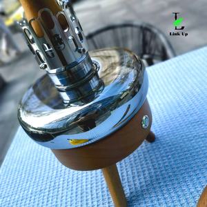 Cachimba de cristal de madera de alta calidad espacio árabe X1 conjunto completo luz Led regalo viaje fiesta al aire libre Camping humo Shisha Chicha - Product Image 3