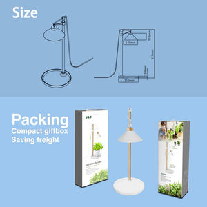 Lampe de culture LED à spectre complet J&C Neat Smart, protection des yeux, minuterie automatique, compacte, pour la culture d'herbes et de légumes en intérieur, vente en gros - Product Image 5