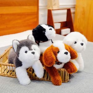 Vente directe d'usine Jouets en peluche pour chiens à <span class=keywords><strong>corps</strong></span> souple allongés Animaux mignons en peluche en forme d'animaux Jouets en peluche pour chiots dodus Compagnon pour bébé - Product Image 3
