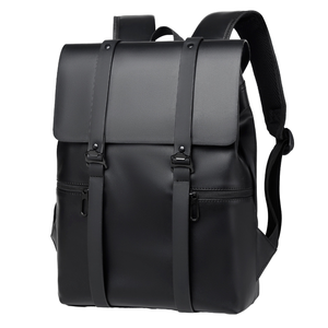Sac à dos pour ordinateur portable MKW2063 en cuir PU, étanche, avec fermeture éclair, ceinture à coussin d'air, faible MOQ, idéal pour étudiants, affaires, voyages et sport - Product Image 1