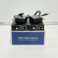 Konverter Gigabit Ethernet ke Serat Optik 1 RJ45 1 SC BiDi Port TX1310nm RX1550nm 1000Mbps Media Converter Pasangan A/B DC 5V