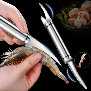 Cuchillo de Acero Inoxidable para Limpiar Camarones, Herramienta para Pelar Camarones Rápidamente, Cuchillo para Pescado, Herramienta para Limpiar Intestinos, Utensilios de Cocina para el Hogar - Product Image 3