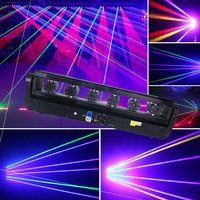 Lampu Bar Laser RGB 6-Head Full Color dengan Efek Chasing Flowing untuk Pencahayaan Panggung Acara Konser DJ Bar