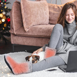 Calcetines Térmicos Inteligentes con Apagado Automático en 45 Minutos y Carga USB, para Uso en Casa o <span class=keywords><strong>de</strong></span> Viaje en Clima Frío - Product Image 4