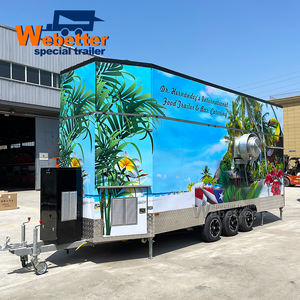 Food Truck Webetter per Pollo Arrosto Shawarma, Tè Boba, Caffè, Bar Cocktail, Ristorante Mobile, BBQ con Attrezzatura Completa - Product Image 4