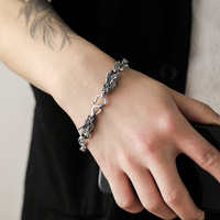 Bracelet à mailles Cool en acier inoxydable pour hommes et femmes, bijou unisexe, corde en acier inoxydable, chaîne Dragon à maillons, épais, 316l