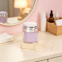 Emballage cosmétique de luxe, pot sans air de 50 g, pot sans air pour soins de la peau et 50 ml sans air avec pompe à sérum