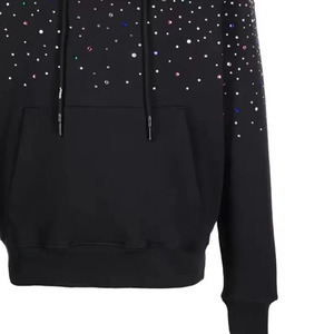 New Arrival <b>Pullover</b> <b>Men</b> Rhinestone Hoodies Basics Cotton Blended Premium Quality Latest Design <b>Mens</b> Rhinestone Hoodies For Sale - Product Image 2