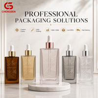 Flacons compte-gouttes de luxe personnalisés avec logo, 30ml, 50ml, 100ml, en verre transparent/noir/coloré, rechargeables, avec atomiseur à fine brume et boîte