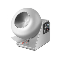 Machine d'enrobage 600 mm à fréquence variable, cuve de sucre à température réglable, équipement de polissage du chocolat en acier inoxydable 304