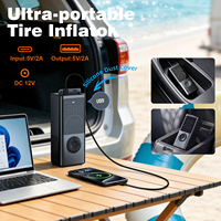 Pompa Udara Mobil Nirkabel ABS Kompresor Udara Portabel 8000mAh Layar Digital Penuh Monitor Tekanan Ban Multifungsi