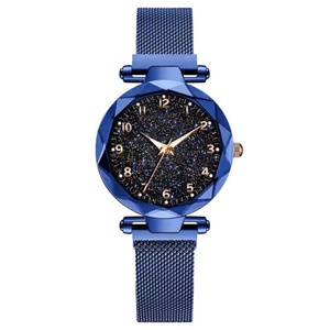 Reloj de Pulsera Magnético de Malla para Mujer, Esfera Estrellada, Cuarzo, Moda, Lujo - Product Image 4
