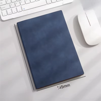 Carnet en cuir PU à couverture souple A5 avec logo personnalisé, pages lignées horizontales imprimées pour la promotion d'entreprise et les cadeaux d'affaires