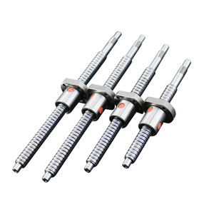 Rodamientos Lineales <span class=keywords><strong>de</strong></span> <span class=keywords><strong>Bolas</strong></span> <span class=keywords><strong>de</strong></span> Alta Calidad HLTNC C7 C5 C3, Husillos <span class=keywords><strong>de</strong></span> <span class=keywords><strong>Bolas</strong></span> SFU2005 <span class=keywords><strong>de</strong></span> 100-6000 mm Personalizables con Tuerca Simple o Doble <span class=keywords><strong>para</strong></span> Router CNC - Product Image 2