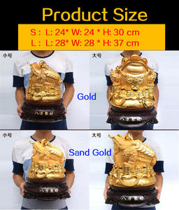 <span class=keywords><strong>2023</strong></span> atraer riqueza y buena suerte Feng Shui estatua de rana de dinero o Estatua de sapo de dinero - Product Image 2