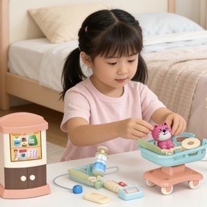 Ensemble de jeu de rôle Docteur pour clinique vétérinaire avec effets lumineux et sonores, en ABS écologique, <span class=keywords><strong>jouet</strong></span> médical éducatif pour filles - Product Image 5