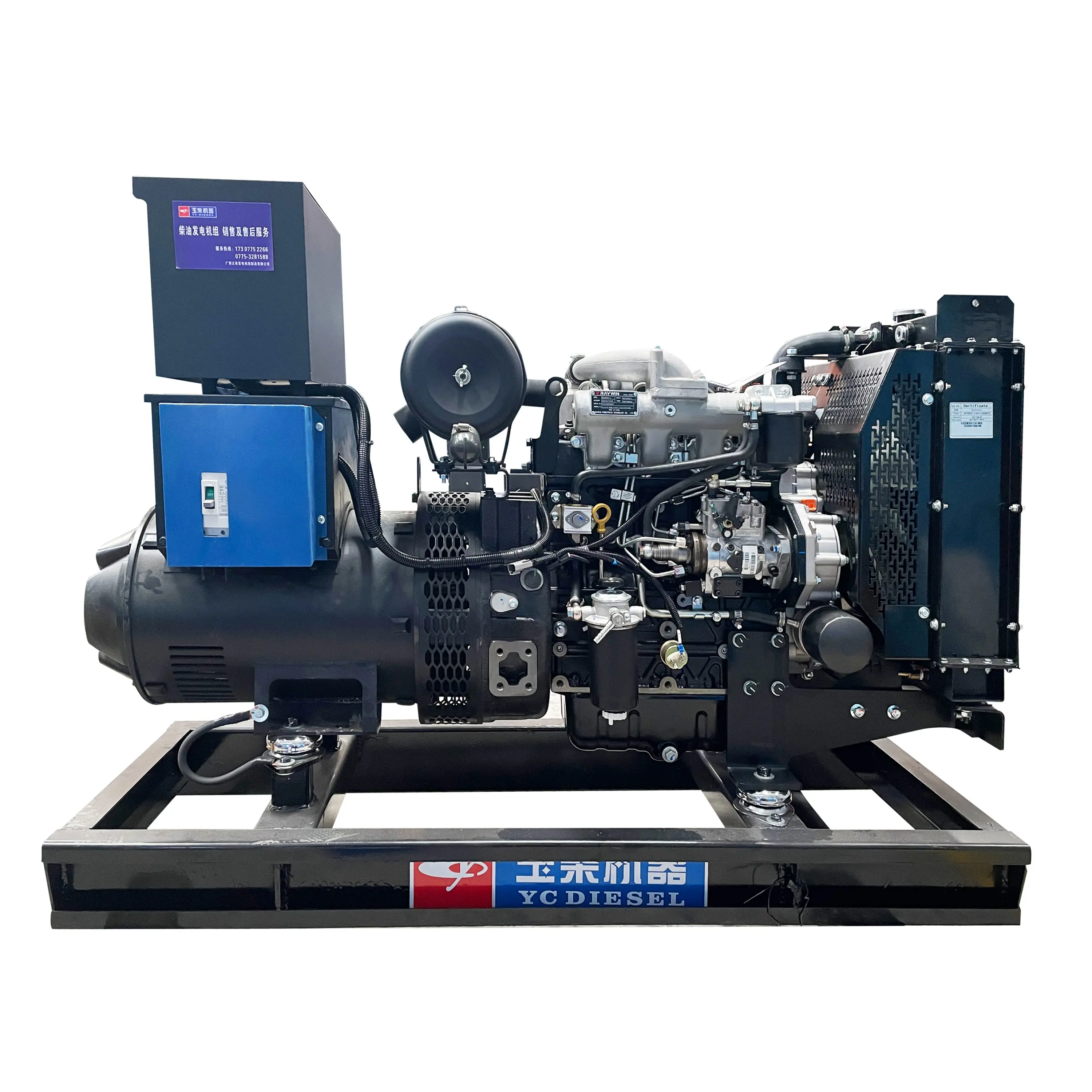 Zhengchai Hoge-Efficiënte 20kw Dieselmotor Zc28gf1 Thuisgebruik Bouwmachine Hpcr Brandstofsysteem Watergekoelde Hpcr Lager