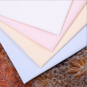 Tela de punto ligera 100% algodón orgánico peinado, teñida con hilo, lisa, de punto sencillo, para camisetas y trajes de bebé para niñas y niños - Product Image 2