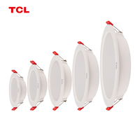 TCL Moderne 6W LED Plafond Encastré Downlight Panneau Lampe 6000K Design 110 Angle de Faisceau IP20 pour Intérieur Maison Chambre Hôtel AC220V