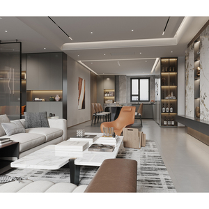 Meubles de chambre à coucher en tissu de luxe modernes sur mesure avec panneaux en MDF pour projets hôteliers et résidentiels 5 étoiles - Product Image 2