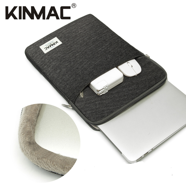 Kinmac 15 Inch Laptop Sleeve Portable Lightweight Vertical Style with Pocket Compatible 15.6 Inch Devices Protective Case Bag