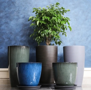 Décoration de salon émaillée pot de fleurs rond en résine épaissie <span class=keywords><strong>haute</strong></span> visualisation bassin de plantation grand Pot Pot en <span class=keywords><strong>plastique</strong></span> - Product Image 4