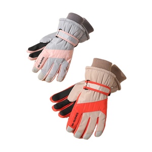 Gants de ski de course de ski d'hiver pour femmes imperméables chauds en plein air à la mode mitaine personnalisée en cuir cyclisme quotidien - Product Image 3
