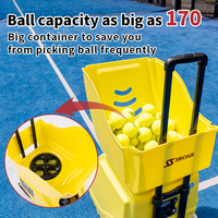 Machine à balles de padel portable avec logo personnalisé, télécommandée via application, lanceur de balles pour entraînement en club, vente en gros pour acheteurs de marques