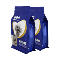 Sacs en aluminium personnalisés OEM 5-15 kg Étanches à l'humidité Fermeture éclair Poignée supérieure Fond plat Refermable Certifié BRC pour la nourriture pour animaux de compagnie