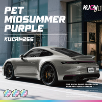 KUCAI Film Adhésif Diamanté en Gros PET Violet Mi-été Vinyle Adhésif 1.52*17M/rouleau